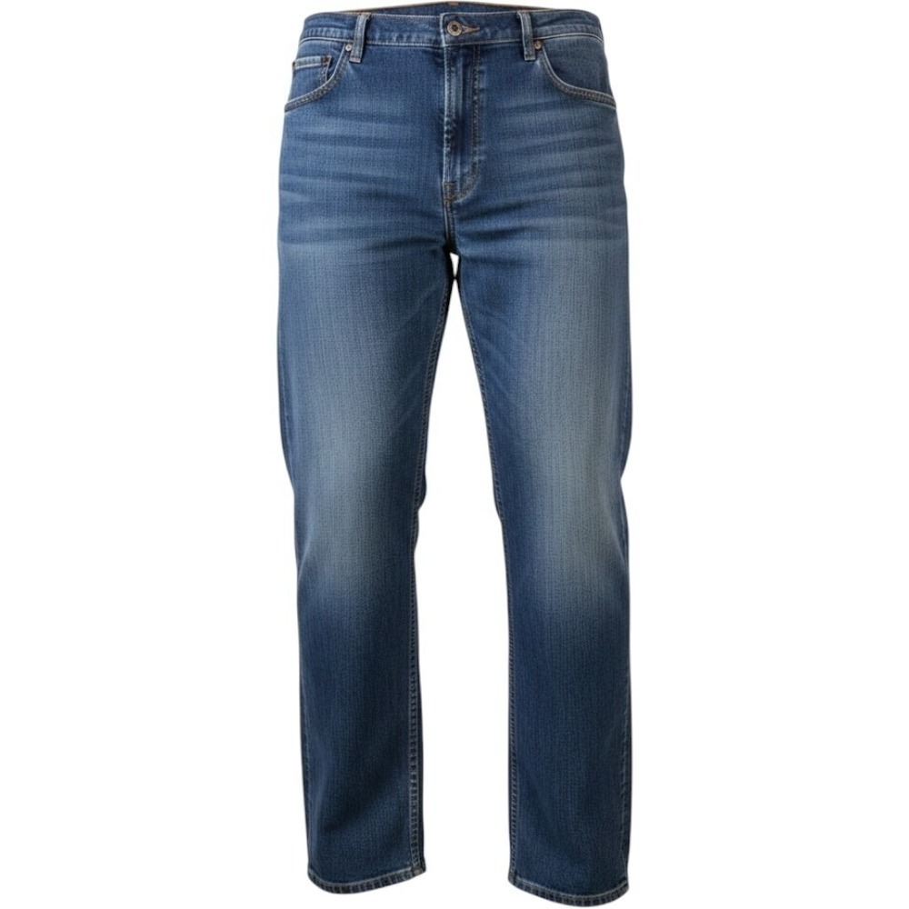 Wrangler Men's Relaxed Fit Jeans 42x30 Blue 5 Star Premium